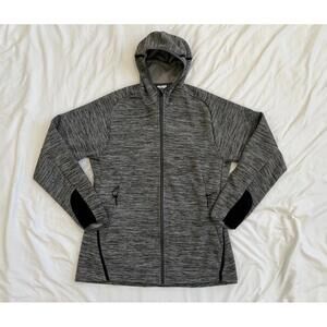 Adidas men’s size L freelift climawarm grey zip up hooded jacket